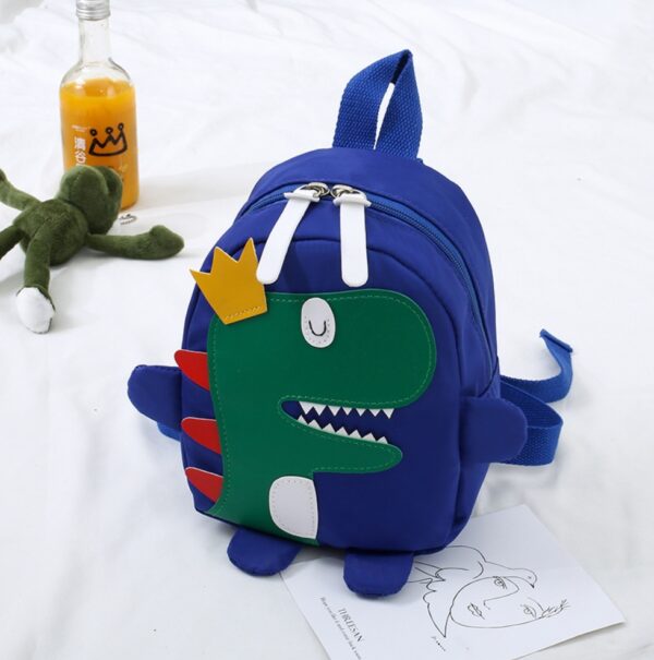 Happy Crown Dinosaur School Bag Backpack - immagine 3