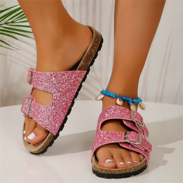 Pantofole Double Buckle Sandals